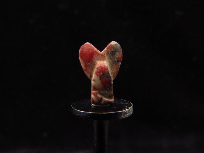 Oud-Egyptisch Red Jasper versierde Vlieg/Ofef amulet - 1.1, Sieraden, Tassen en Uiterlijk, Antieke sieraden