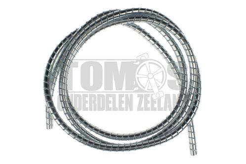 Buitenkabel chroom cover / omhulsel 150cm kabel 6mm unive..., Fietsen en Brommers, Brommeronderdelen | Algemeen, Nieuw, Ophalen of Verzenden