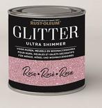 Rust oleum glitterverf ultra glitter shimmer 250 ml, roze,, Doe-het-zelf en Verbouw, Verf, Beits en Lak, Verzenden, Nieuw