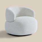 *WOONWINKEL* Draaibare Ronde Fauteuil Creme, Huis en Inrichting, Verzenden, Nieuw, Stof
