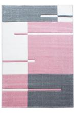 Modern Vloerkleed | Hawaii | Gestreept | Roze | 140x200 cm, Huis en Inrichting, Stoffering | Tapijten en Kleden, Verzenden, Nieuw