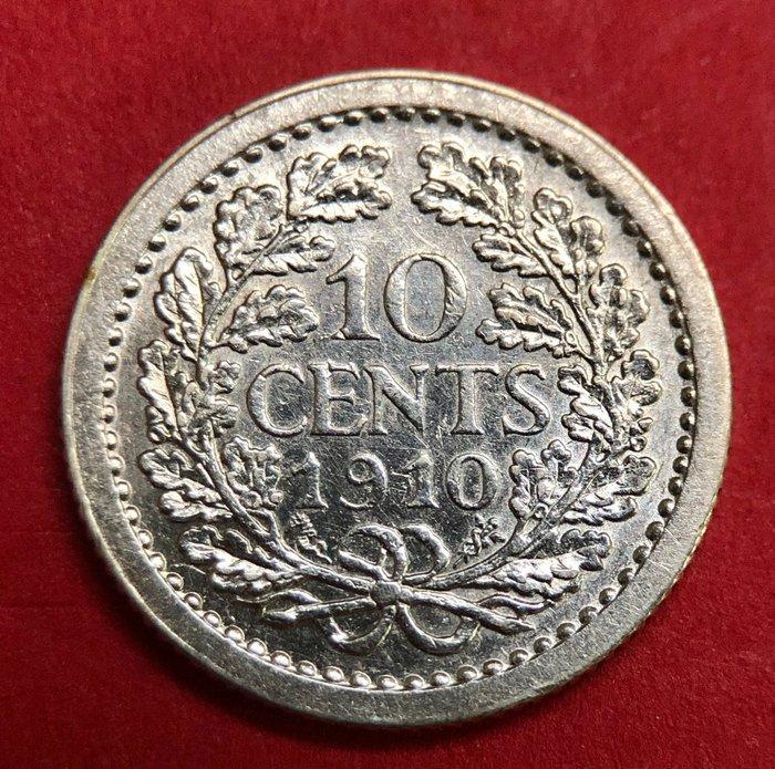 Nederland. Wilhelmina. 10 Cents 1910 (Zonder Minimumprijs), Postzegels en Munten, Munten | Nederland