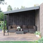 TRUUSK Pergola 4m X 3m Gazebo Gazebo Luifel Tent Metaal Poly, Tuin en Terras, Verzenden, Nieuw