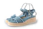 Tamaris Sandalen in maat 39 Blauw | 10% extra korting, Tamaris, Sandalen of Muiltjes, Zo goed als nieuw, Verzenden