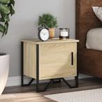 vidaXL Nachtkastjes 2 st 40x30x40 cm spaanplaat sonoma, Minder dan 45 cm, Verzenden, Nieuw, Minder dan 55 cm