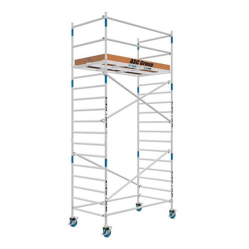 Tweedehands rolsteiger Alumexx 135x250 6,2m werkhoogte, Doe-het-zelf en Verbouw, Steigers, Rolsteiger of Kamersteiger, Zo goed als nieuw