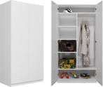 Kledingkasten - Wit (Kledingkast 150 breed, Slaapkamer), Verzenden, Nieuw, 50 tot 100 cm, 150 tot 200 cm