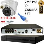 Hikvision PoE set 4 tot 8 ip camera selectie Exir super nach, Verzenden, Nieuw