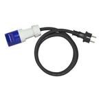 ProPlus Verloopkabel - 150 cm - Schuko naar CEE - 3 x 2,5..., Ophalen of Verzenden, Nieuw