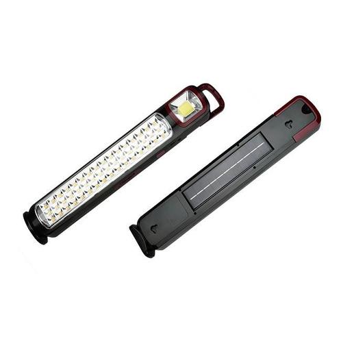 LED Werklamp Handlamp met solar 12.8 Watt Oplaadbaar 6500K, Caravans en Kamperen, Zaklampen, Ophalen of Verzenden
