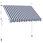 Markies 300cm blauw/wit | retourdeal 56% korting, Ophalen of Verzenden, 150 tot 300 cm, 250 cm tot 450 cm, Uitvalscherm