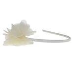 Diadeem ivoor met organza bloem NIEUW, Ophalen of Verzenden, Nieuw, Wit