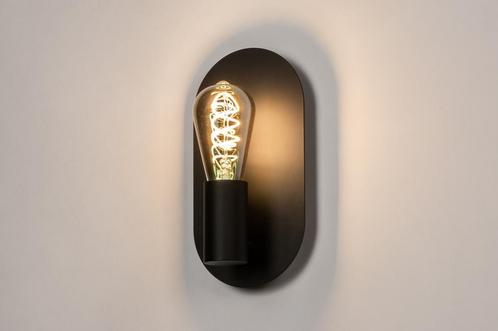 Rietveld Wandlampen - Zwart - Metaal, Huis en Inrichting, Lampen | Wandlampen, Verzenden