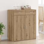 vidaXL Opslagkast Artisan eikenhout 80x42.5x93.5 cm Bewerkt, Minder dan 50 cm, Verzenden, Nieuw, Minder dan 100 cm