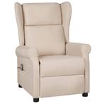 vidaXL Massagestoel stof crèmekleurig, Sport en Fitness, Verzenden, Nieuw