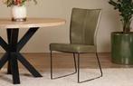 Leren eetkamerstoelen zonder armleuning, Ophalen of Verzenden, Nieuw, Leer