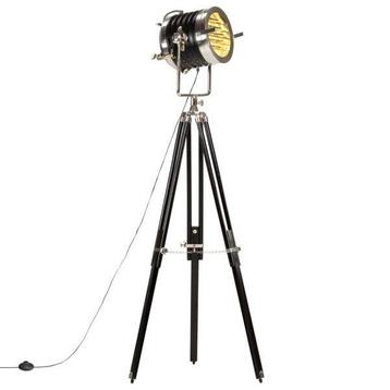 Retro Vloerlamp Zwart | OP = OP | In hoogte verstelbaar beschikbaar voor biedingen