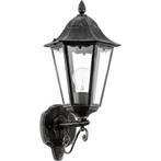 EGLO Navedo Wandlamp Buiten - E27 - 47,5 cm - Zwart/Zilver, Tuin en Terras, Buitenverlichting, Ophalen of Verzenden, Zo goed als nieuw