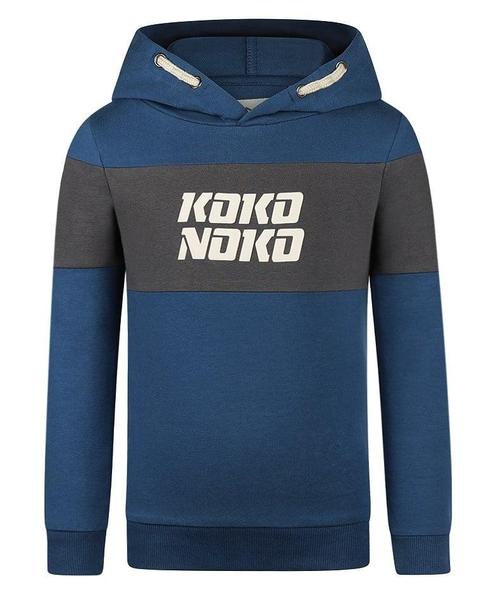 Koko Noko - Hoody Mid Blue/Dark Grey, Kinderen en Baby's, Kinderkleding | Overige, Jongen, Nieuw, Ophalen of Verzenden