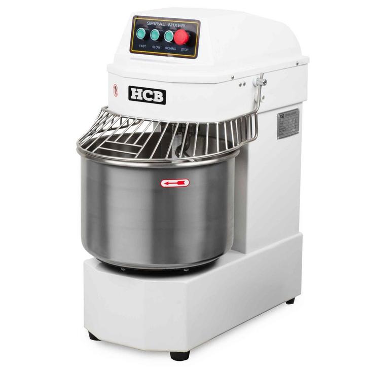 HCB Spiraalkneder - 30 liter - wit - 230V - RVS, Zakelijke goederen, Horeca | Keukenapparatuur, Nieuw in verpakking, Bakkerij en Slagerij
