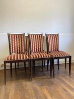 Stoel (6) - Hout, stof - Franse Art Deco