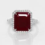 Zonder Minimumprijs - Ring - 14 karaat Witgoud, 6,85ct, Sieraden, Tassen en Uiterlijk, Ringen, Nieuw