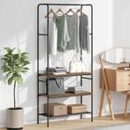 vidaXL Kledingrek met planken Oud hout 77 x 30 x 171 cm, Kleding | Dames, Verzenden, Nieuw