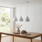 Hanglamp | Como | Wit | 3 lichts | E27 Fitting, 50 tot 75 cm, Nieuw, Ophalen of Verzenden, Metaal