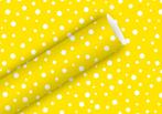 Inpakpapier 2mx70cm Polka Dots geel, Nieuw, Overige typen, Ophalen of Verzenden
