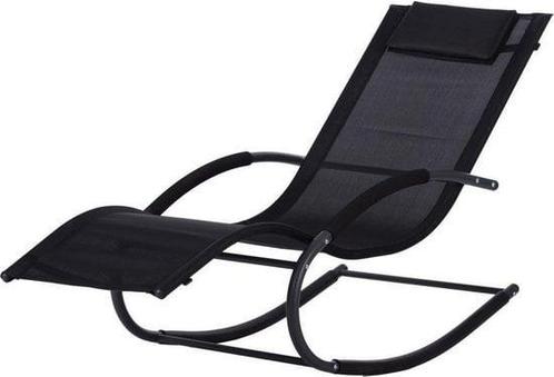 Premium schommel-ligstoel met zero gravity-effect - Zwart, Kinderen en Baby's, Speelgoed | Buiten | Speeltoestellen, Nieuw, Ophalen of Verzenden