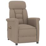 vidaXL Massagestoel Taupe Microfibre Stof, Sport en Fitness, Massageproducten, Verzenden, Nieuw