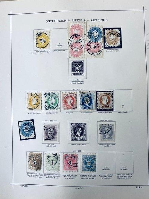 Oostenrijk - Collectie Oostenrijk op Oude Albumbladen, Postzegels en Munten, Postzegels | Europa | Oostenrijk