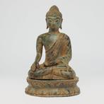 Beeld, No Reserve Price - Patinated Buddha Statue,, Antiek en Kunst
