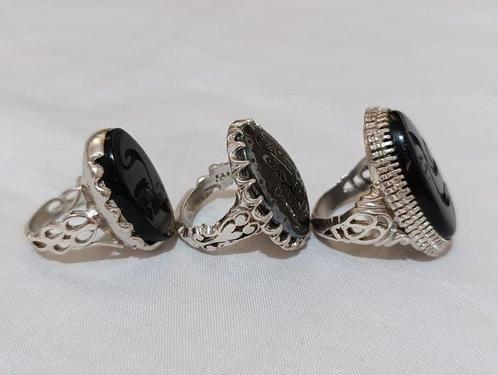 Zilver, Agaat & Hadid - Islamitische ambachtelijke ringen -, Antiek en Kunst, Kunst | Niet-Westerse kunst