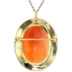 Gouden vintage hanger met camee 14 kt, Ophalen of Verzenden, Nieuw