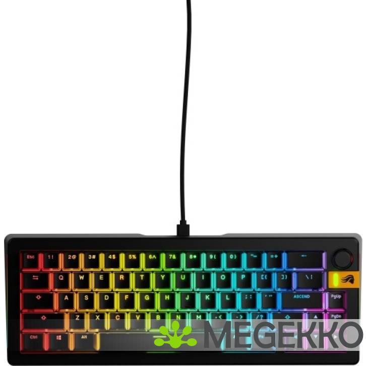 Glorious GMMK 3 Hall Effect 65% Prebuilt Bedraad Zwart, Computers en Software, Toetsenborden, Nieuw, Verzenden