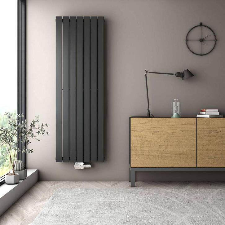Madrid designradiator wit of antraciet –  Radiatorconnect, Doe-het-zelf en Verbouw, Verwarming en Radiatoren, 80 cm of meer, 800 watt of meer