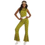 Disco 70S Jumpsuit Groen Dames, Verzenden, Nieuw