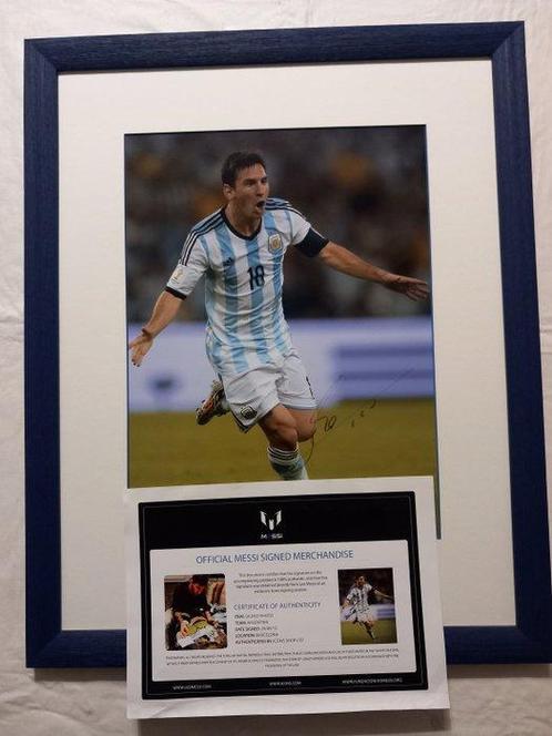 Argentina Autografo Leo Messi - Wereldkampioenschap Voetbal, Verzamelen, Overige Verzamelen