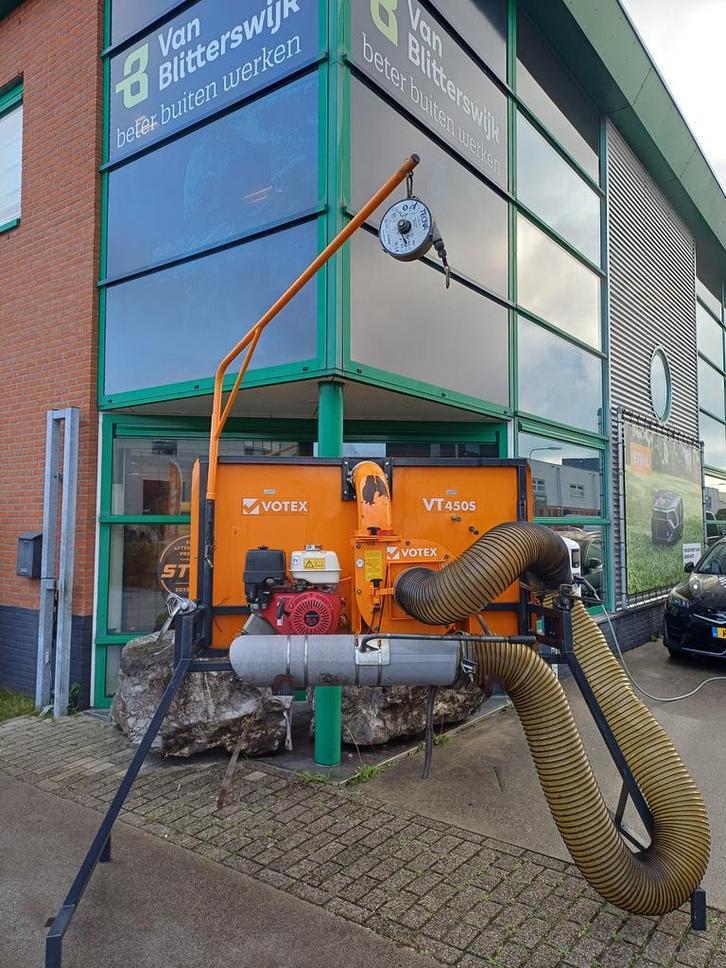 Votex truckloader bladzuiger compleet met schot en stelling, Tuin en Terras, Bladblazers, Met versnipperfunctie, Met zuigfunctie