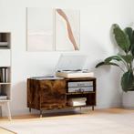 vidaXL Platenkast 85x38x48 cm bewerkt hout gerookt, Verzenden, Nieuw