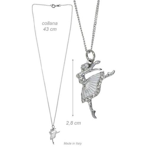 Alista Ballerina Ketting met Zilverkleurig Strass, Sport en Fitness, Ballet, Verzenden