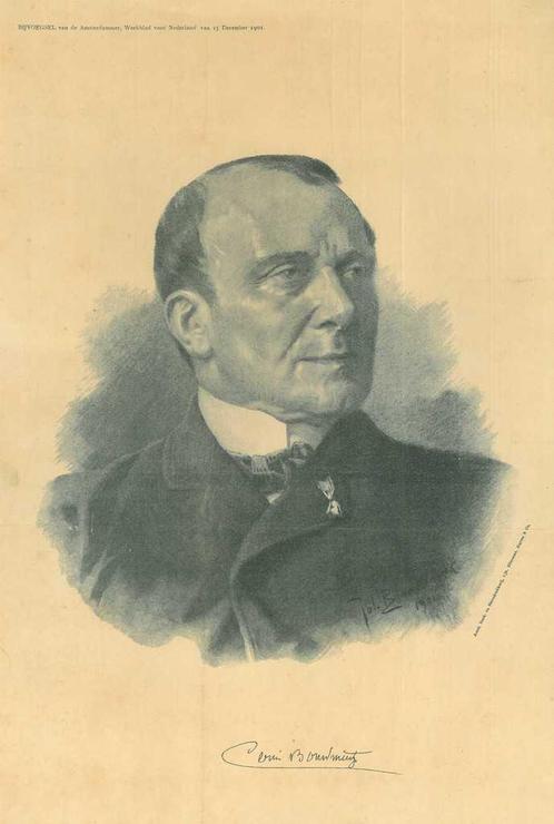 Portrait of Louis Frederik Johannes Bouwmeester, Antiek en Kunst, Kunst | Etsen en Gravures