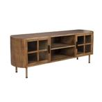 *WOONWINKEL* Retro Tv-meubel Hout Met Glas, Verzenden, Nieuw