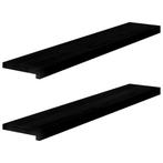 vidaXL Vensterbanken 2 st 110x20x2 cm massief eikenhout, Verzenden, Nieuw