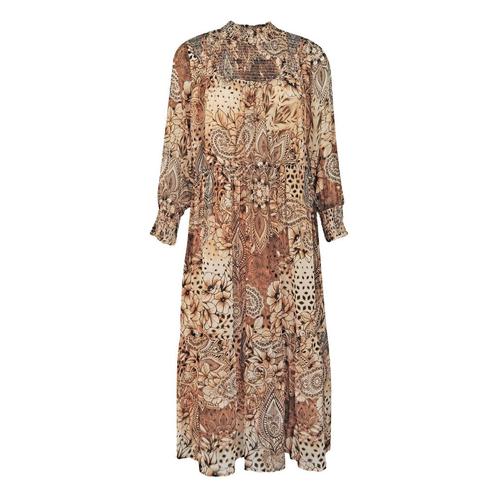 Princess goes Hollywood • bruine paisley jurk • 38, Kleding | Dames, Jurken, Bruin, Nieuw, Maat 38/40 (M), Verzenden