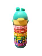 Drinkfles Kinderen 450 ml RVS met telraam. Back to school., Verzenden, Nieuw