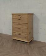 Landelijke klassieke kast, meidenkast, ladekast, legkast