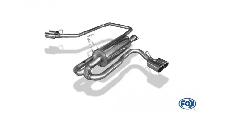 FOX Nissan Navara D40 - 3.0l dCi einddemper sidepipe, uitgan, Auto-onderdelen, Uitlaatsystemen, Nieuw, Verzenden