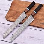 Keukenmes - Chefs knife - hout, hars en gevouwen stalen, Antiek en Kunst